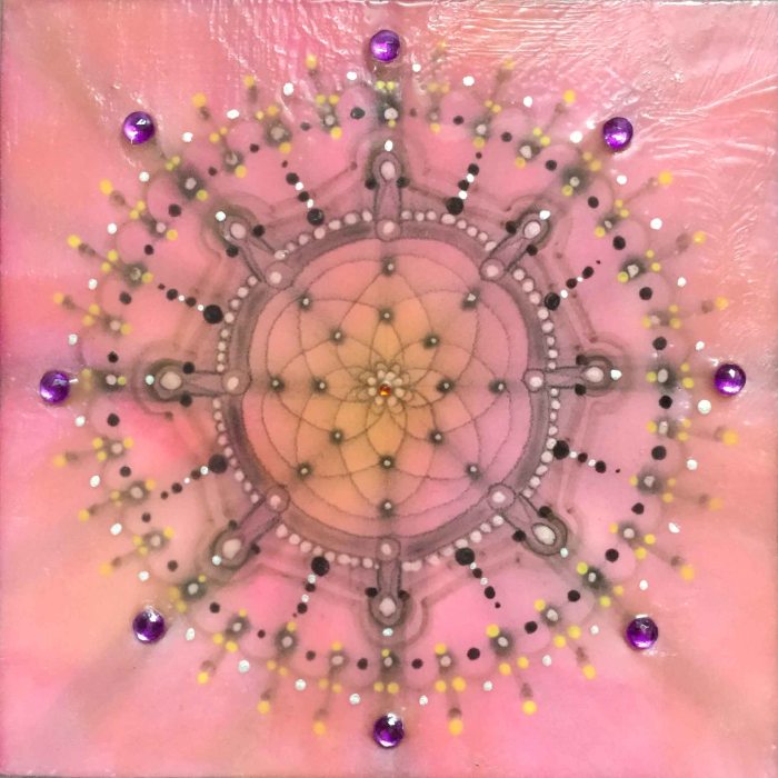 Encaustic Mandala by Siobhan Bedford